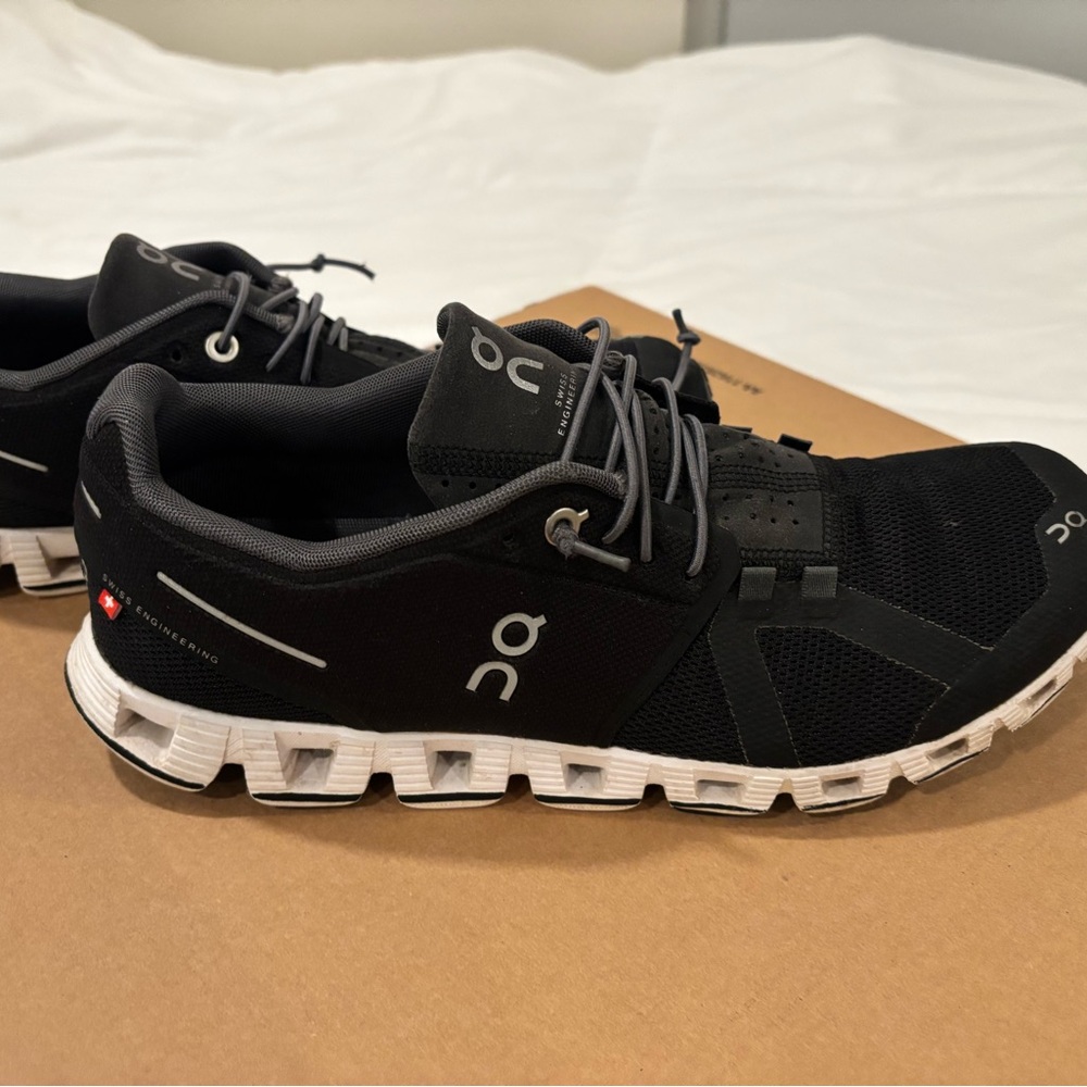 On Cloud Women’s US 10 Black/White Running Shoes – Excellent Condition